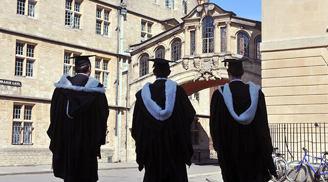 Oxford University Silhouettes uk students